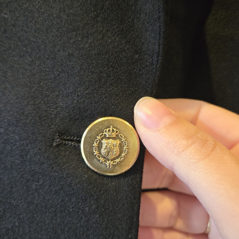 Georges Rech Vintage Women's Black Blazer Size French 40 - Picture 3 of 9